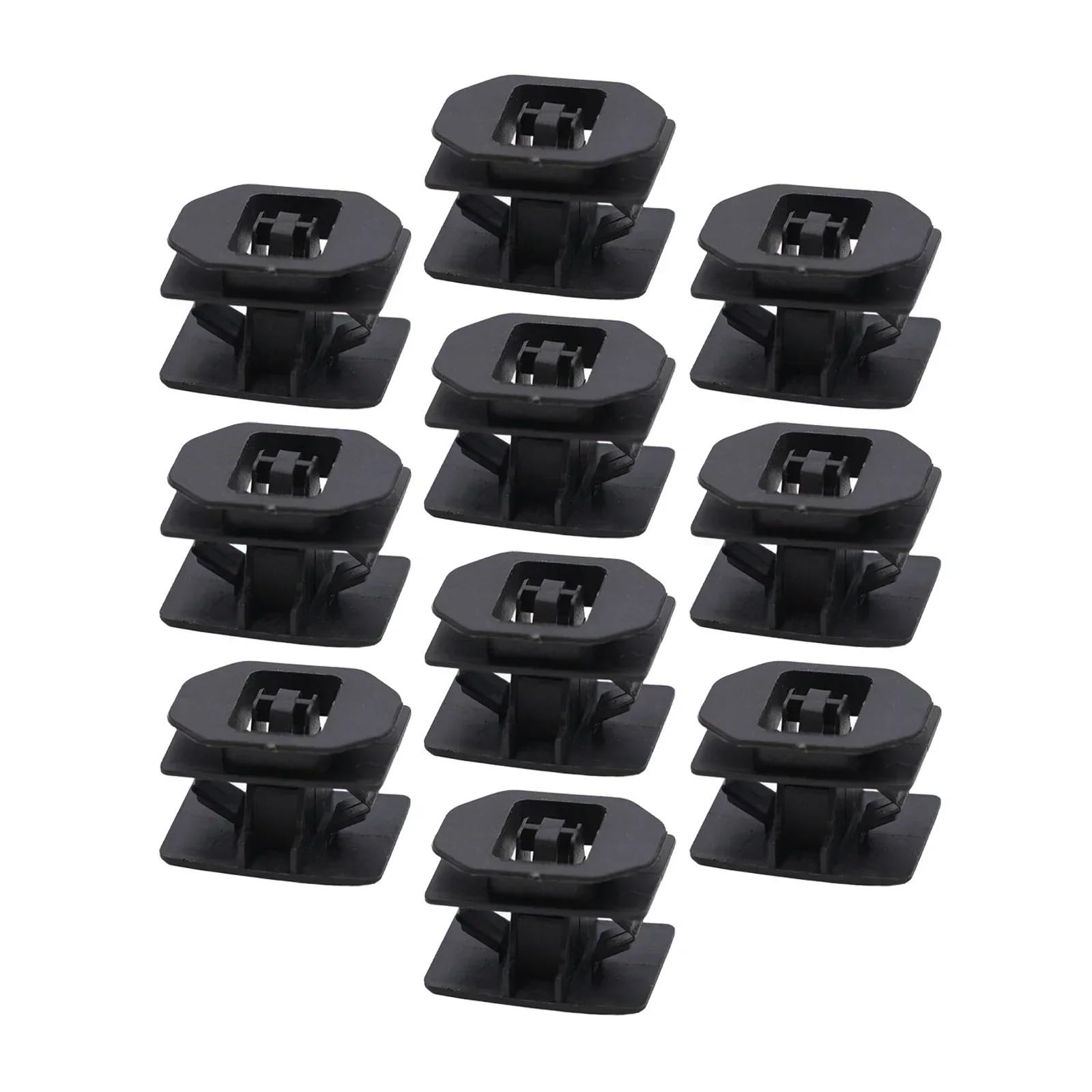 FXMUSG [Replacement] 10 Stück Auto-Schweller-Formteil-Clips, schwarzes Nylon, Verschluss, for Ford, for 500, for 2005-On, 6G1Z-5410182-A, Auto-Innenausstattung von FXMUSG