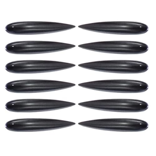 FXMUSG [Replacement] 12 Stück Antikollisionsschutzaufkleber for Autotürkanten, Pufferverkleidung, Autotür-Sturzbügel, Türgriffleiste, Kratzschutz (Black) von FXMUSG