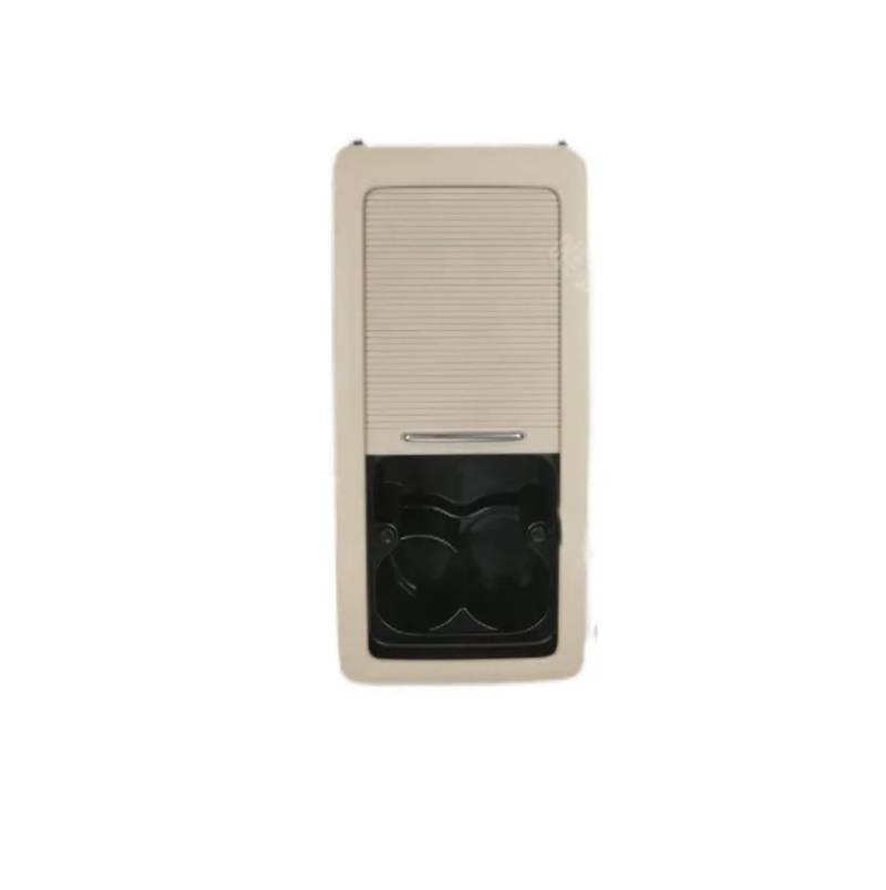 FXMUSG [Replacement] 1PC Schwarz Beige Auto Getränkehalter Rollvorhang Hintere Armlehne Getränkehalter mit Vorhang, for VW, for CC (Beige) von FXMUSG