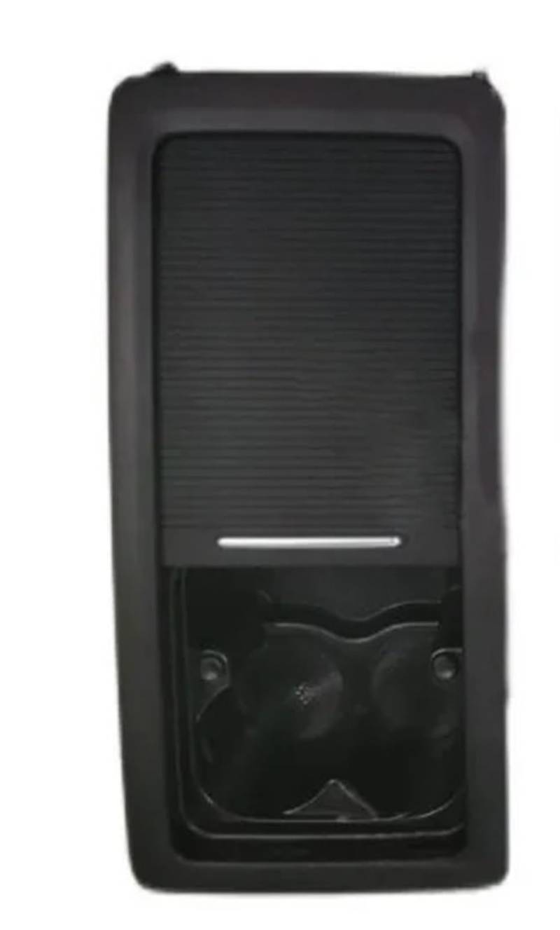 FXMUSG [Replacement] 1PC Schwarz Beige Auto Getränkehalter Rollvorhang Hintere Armlehne Getränkehalter mit Vorhang, for VW, for CC (Black) von FXMUSG