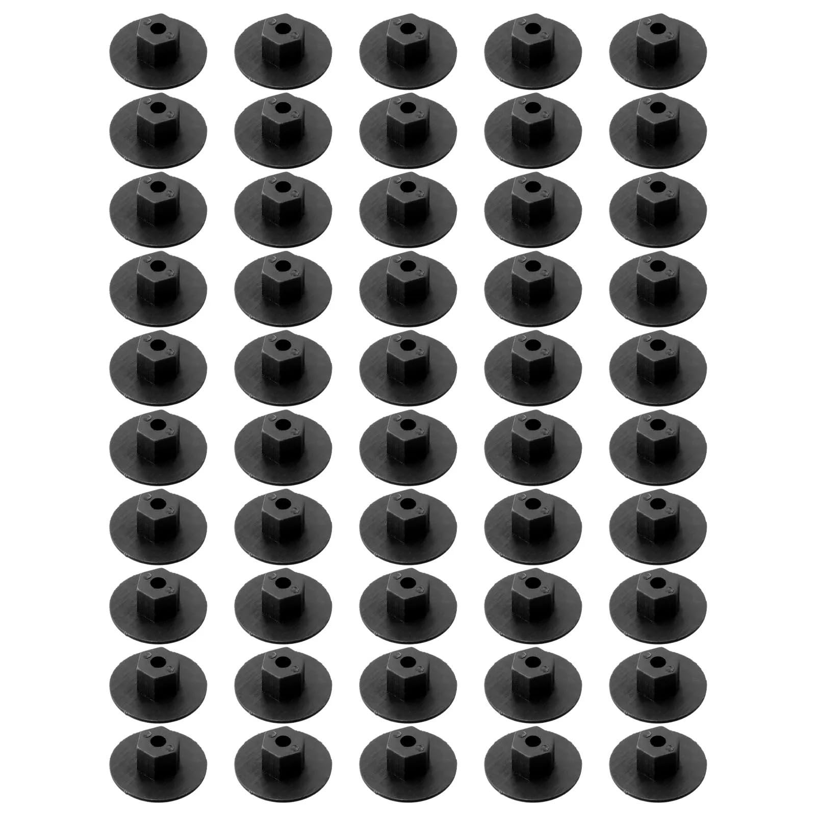 FXMUSG [Replacement] 50 Stück Mutternklammern aus Kunststoff ohne Gewinde, Schnappverschlüsse for den inneren Spritzschutz der Autoräder for Mercedes, for BMW, W201, W124, 190D, 260E, A2019900050 von FXMUSG