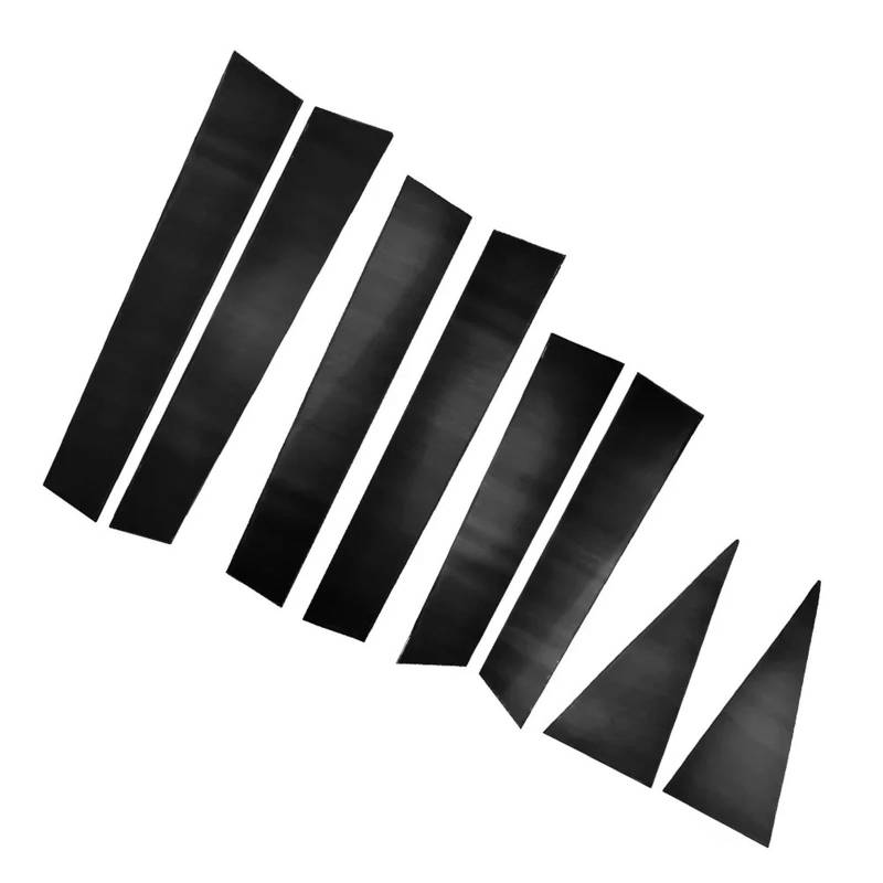 FXMUSG [Replacement] 8-teilige Autotürverkleidung, Schwarze Säulenpfosten, wasserdichter PC-Kunststoff, for Nissan, for X-Trail, for Rogue, 2014 2015 2016 2017 2018 von FXMUSG