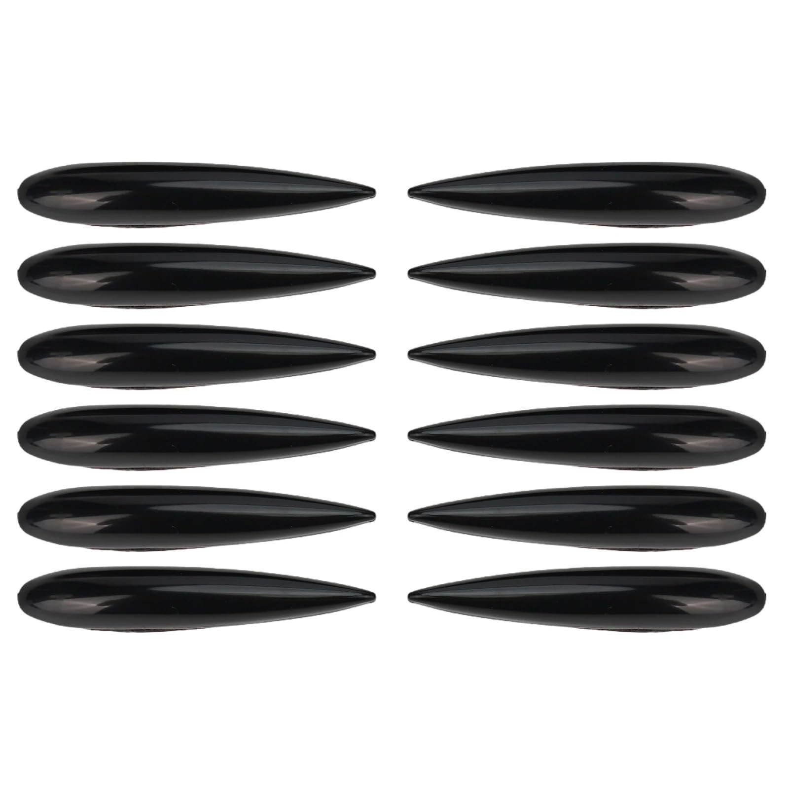 FXMUSG [Replacement] Autoschutz, Kratzfeste Türkantenschutz-Zierleiste, 12 Stück, Stoßstangenschutz, Kratzfeste Styling-Formteile, for Autoaußenteile (Black) von FXMUSG