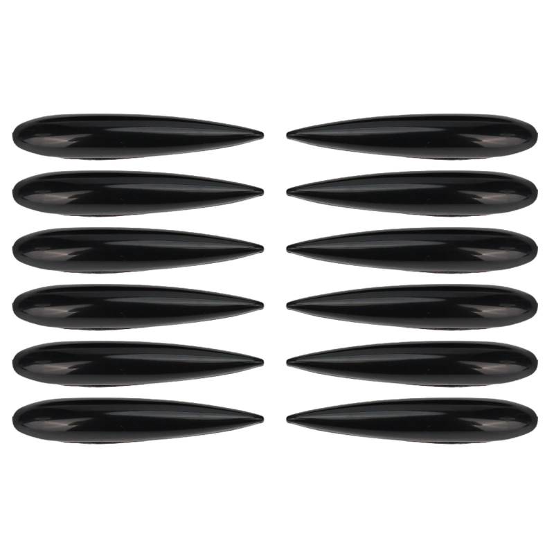 FXMUSG [Replacement] Autoschutz, Kratzfeste Türkantenschutz-Zierleiste, 12 Stück, Stoßstangenschutz, Kratzfeste Styling-Formteile, for Autoaußenteile (Black) von FXMUSG