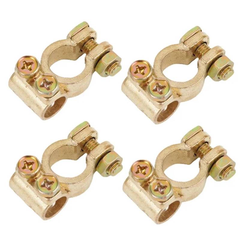 FXMUSG [Replacement] EIN Paar Freizeit-Batterieklemmen, Anschlüsse, Klemmen, Auto-, Transporter-, Wohnwagen-, Wohnmobil-Zubehör, 12-V-Auto-Starter (4Pcs) von FXMUSG