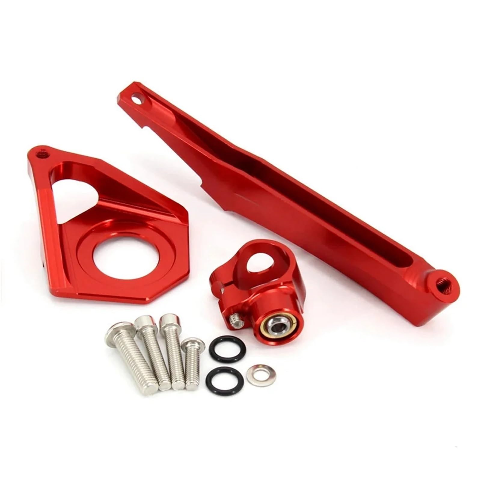 FXMUSG [Replacement] Motorrad-Lenkungsstabilisator-Dämpfer-Montagehalterungssatz for Yamaha, for YZF-R6, for YZF600, 2003-2005, Rot von FXMUSG