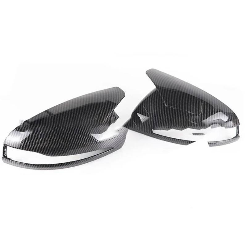 FXMUSG [Replacement] Ry Carbonfaser oder Schwarz, Außenspiegel-Abdeckkappe, Direkter Ersatz, Autozubehör, for Benz, W205, W213, W238, W222 (Carbon Fiber) von FXMUSG