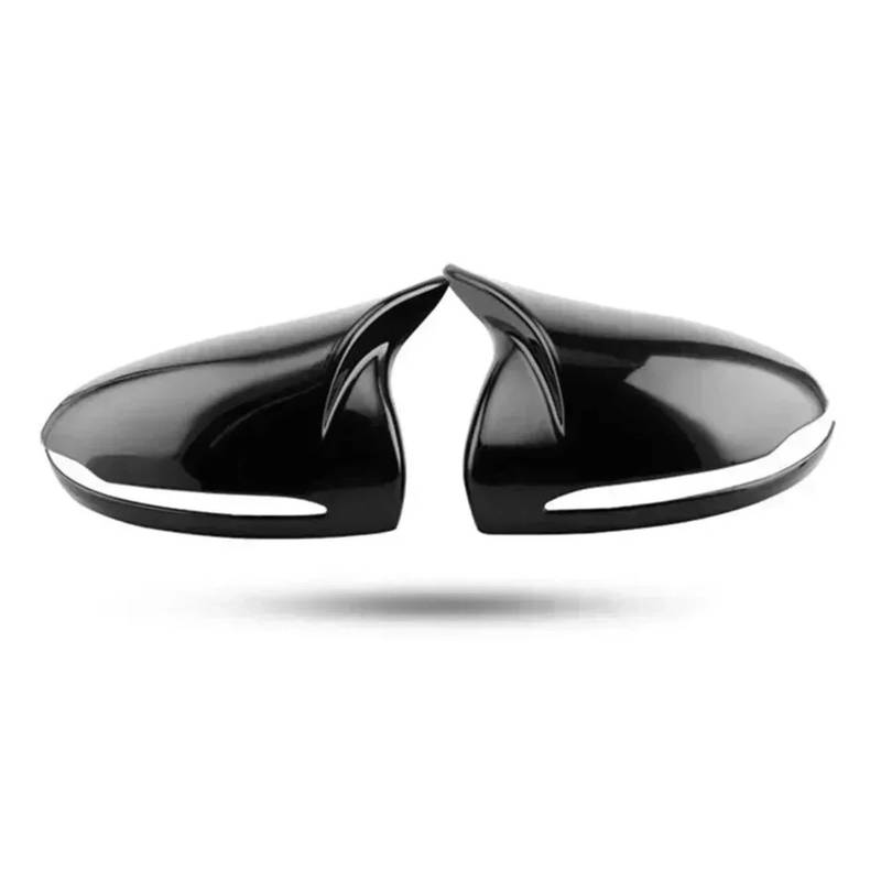 FXMUSG [Replacement] Ry Carbonfaser oder Schwarz, Außenspiegel-Abdeckkappe, Direkter Ersatz, Autozubehör, for Benz, W205, W213, W238, W222 (Gloss Black) von FXMUSG