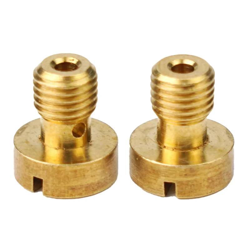 FXMUSG [Replacement] Schwimmerkammer der Vergaserablassschraube, verbessert die Kraftstoffeffizienz for Honda, for CB350, CB400F, for Kawasaki, for KZ650, KZ1000 von FXMUSG