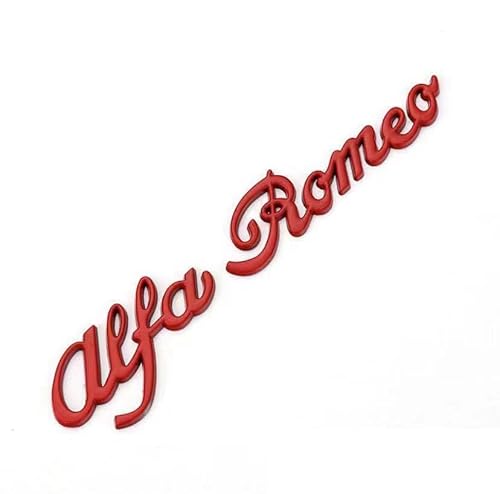 Auto Abzeichen Aufkleber für Alfa Romeo,Abzeichen Buchstaben Wort Sticker Metall Embleme Body Abzeichen Aufkleber von FZKUDZLD