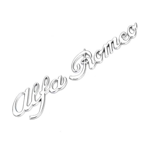 Auto Abzeichen Aufkleber für Alfa Romeo,Abzeichen Buchstaben Wort Sticker Metall Embleme Body Abzeichen Aufkleber von FZKUDZLD