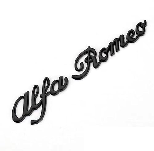 Auto Abzeichen Aufkleber für Alfa Romeo,Abzeichen Buchstaben Wort Sticker Metall Embleme Body Abzeichen Aufkleber von FZKUDZLD