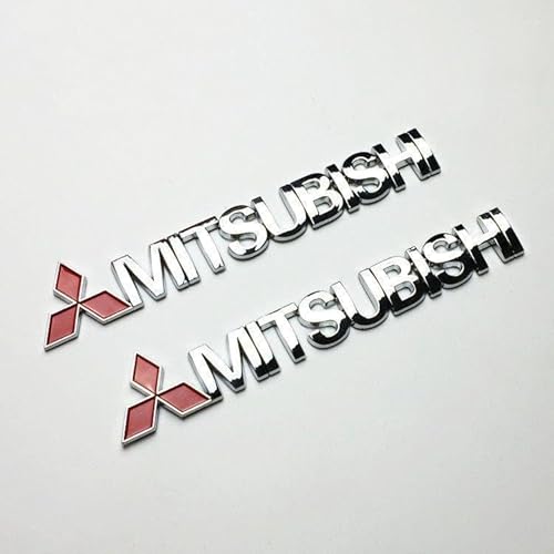 Auto Abzeichen Aufkleber für Mitsubishi ASX Lancer-ex Galant Lancer,Abzeichen Buchstaben Wort Sticker Metall Embleme Body Abzeichen Aufkleber von FZKUDZLD
