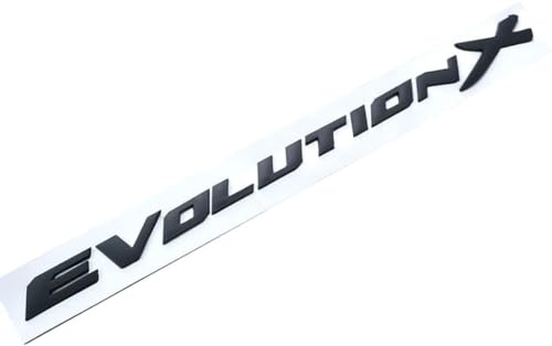 Auto Abzeichen Aufkleber für Mitsubishi Lancer Evolution X Evo,Abzeichen Buchstaben Wort Sticker Metall Embleme Body Abzeichen Aufkleber von FZKUDZLD