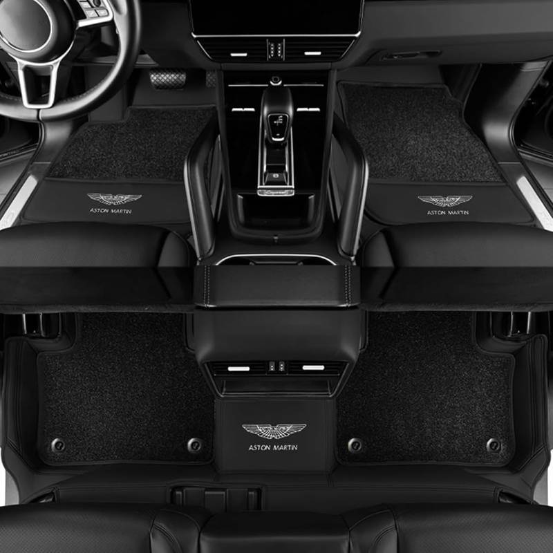 Auto Fußmatten für Aston Martin Valhalla 2024-2025,Volle Abdeckung Fussmatten Vorne und Hinten Teppichschutzmatten,C von FZKUDZLD