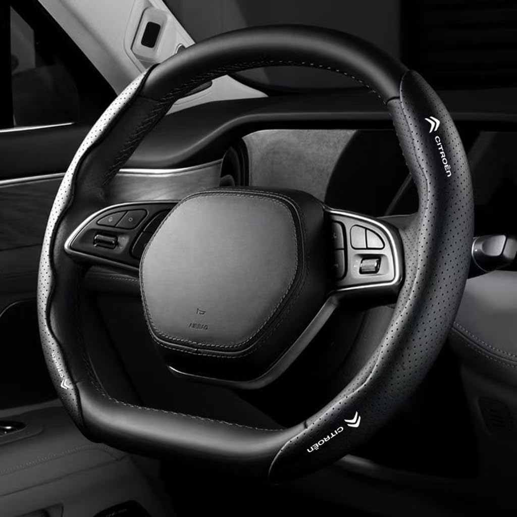 Segmentierter Lenkradschoner für Citroen C-Elysee II C-Zero Berlingo,Auto Lenkradbezug Lenkradabdeckung Lenkradschutz Innenraum ZubehöR Segmentierter Lenkradschoner für Citroen C-Elysee II C-Zero Berlingo,Auto Lenkradbezug Lenkradabdeckung Lenkradschutz Innenraum ZubehöR von FZKUDZLD