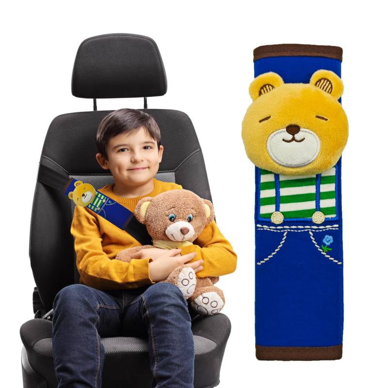 FZSECRIU 2 Stück gurtpolster Kinder,gurtschoner Kinder Auto,gurtschutz Kinder Auto,gurtpolster Auto Kinder,autogurt Polster Kinder von FZSECRIU