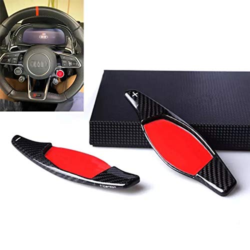 Carbon Optik Schaltwippen Verlängerung Paddels Passend für Audi S3 RS3 S4 RS4 S5 RS5 S6 RS6 TT R8 von FFZ Parts