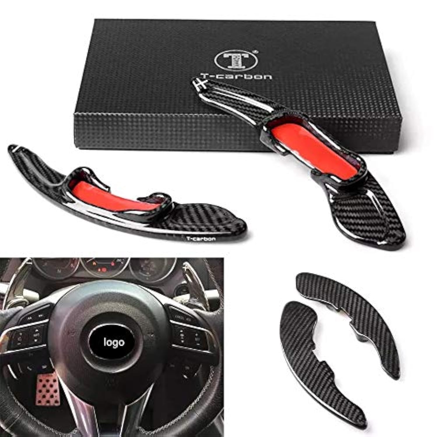 Carbon Optik Schaltwippen Verlängerung Passend für Mazda 3 6 CX-3 CX-4 CX-5 MX-5 Atenza Axelain Carbon Optik Schaltwippen Verlängerung Passend für Mazda 3 6 CX-3 CX-4 CX-5 MX-5 Atenza Axelain von FFZ Parts