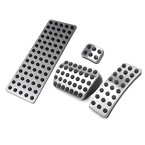 Pedale Pedalkappen aus Edelstahl Passend Für Mercedes Benz A B CLA W176 W245 W246 W169 W164 W166 X164 Automatikgetriebe von FFZ Parts