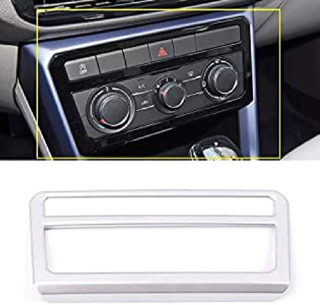 Klima Regler Heizung Rahmen Blende Abdekcung Silber Matt Passend Für VW T-Cross TSI TDI 4Motion Klima Regler Heizung Rahmen Blende Abdekcung Silber Matt Passend Für VW T-Cross TSI TDI 4Motion von FFZ Parts