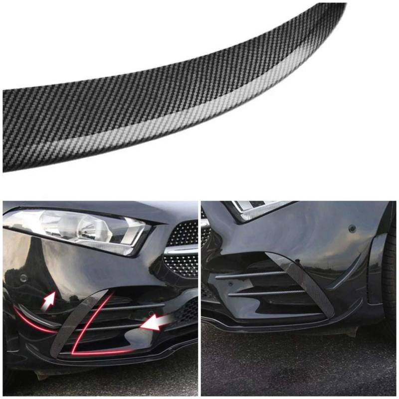 FFZ Parts Carbon Optik Spoiler Stoßstange Vorne Rahmen Blende Abdeckung Passend Für A Klasse W177 von FFZ Parts