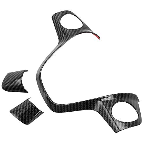 Lenkrad Rahmen Carbon Optik Passend für Ford Focus 3 4 C-Max Kuga Escape von FFZ Parts