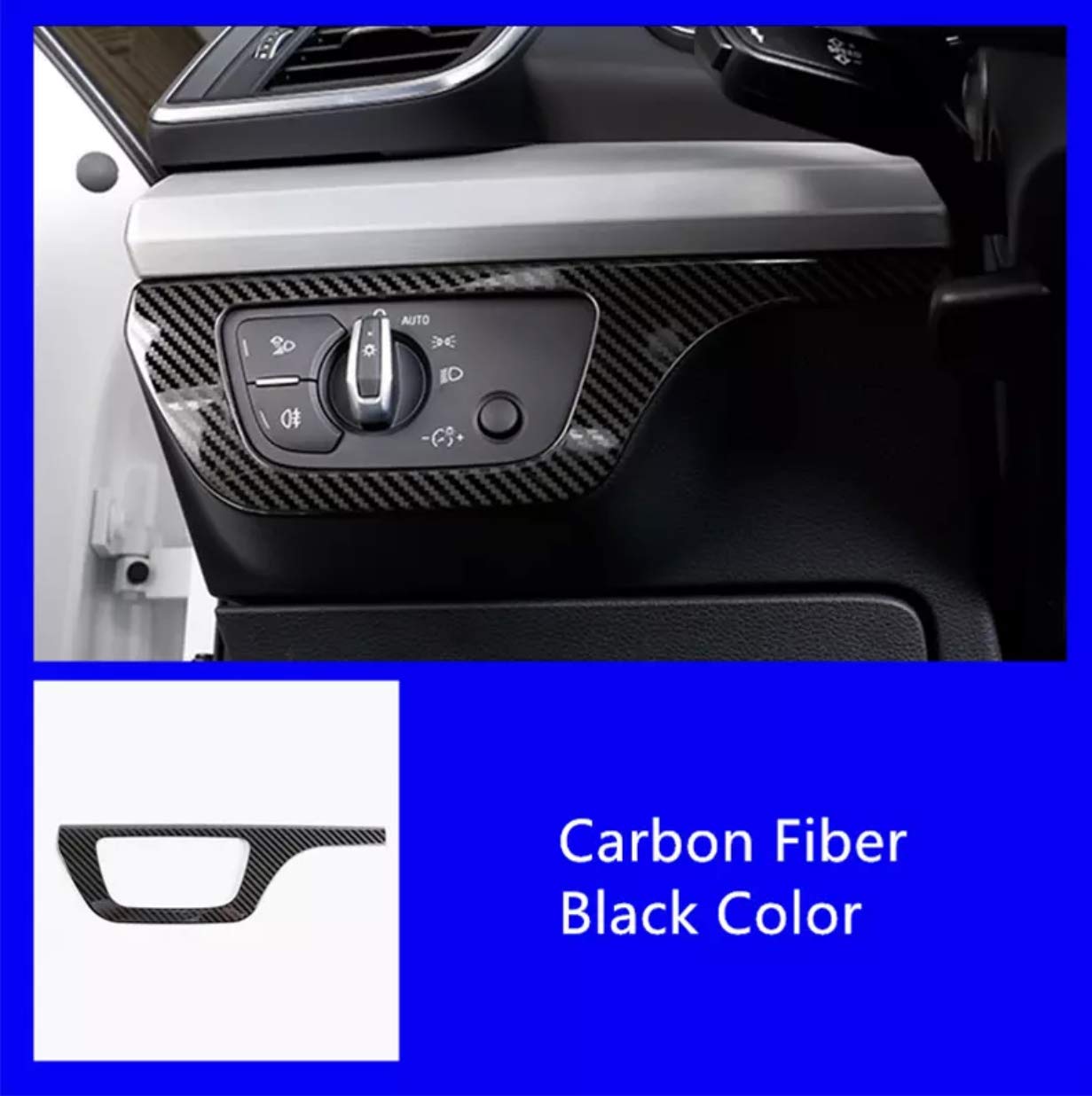 FFZ Parts Lichtschalter Blende Abdeckung Rahmen Carbon Matt Optik Passend Für Q5 SQ5 FY Ab Bj.2018 von FFZ Parts