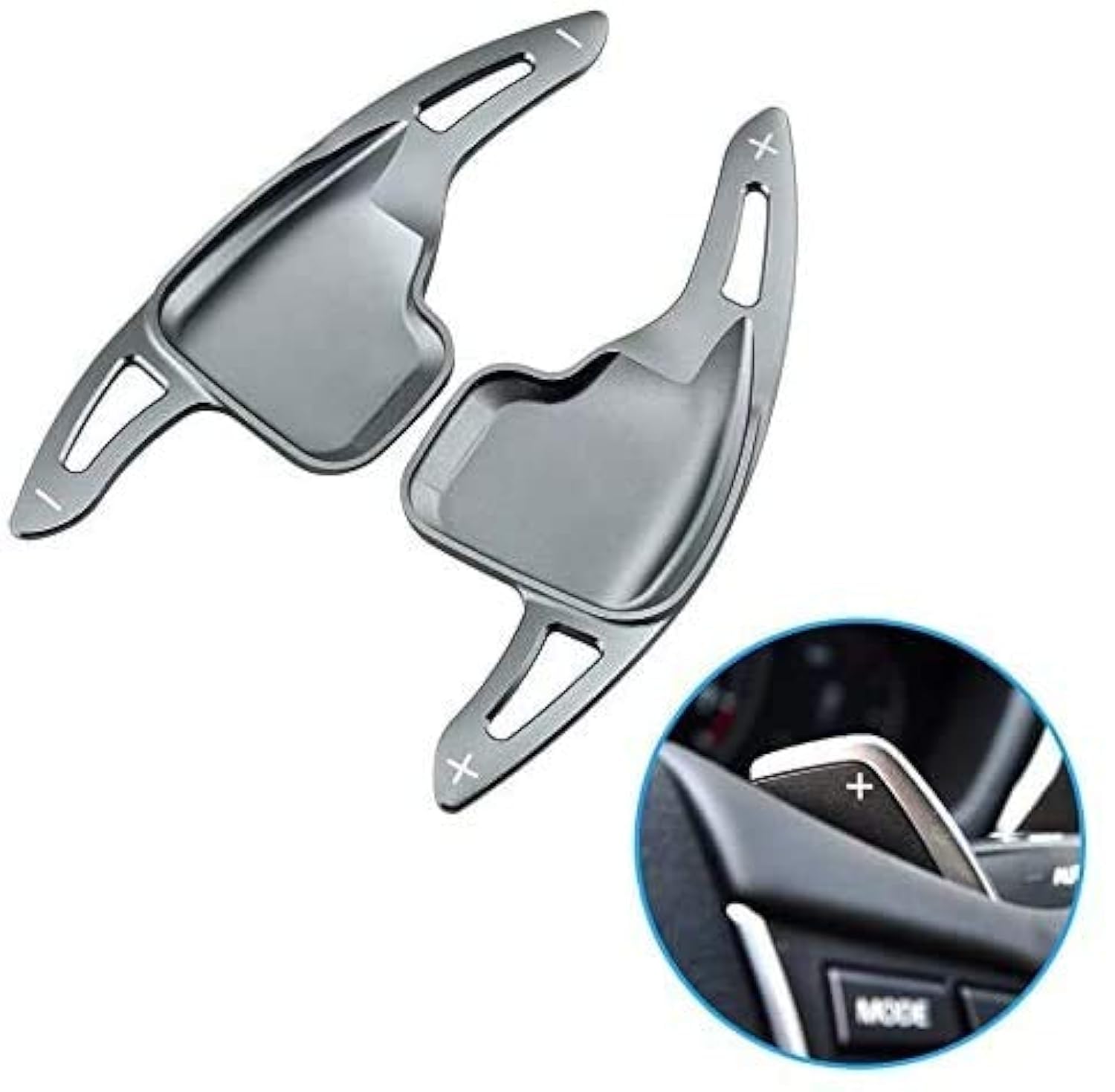 Schaltwippen Verlängerung Paddel Passend für BMW 1er 2er 3er 4er 5er 6er 7er GT X1 X2 X4 X5 X6 I8 Grau in ALU Schaltwippen Verlängerung Paddel Passend für BMW 1er 2er 3er 4er 5er 6er 7er GT X1 X2 X4 X5 X6 I8 Grau in ALU von FFZ Parts