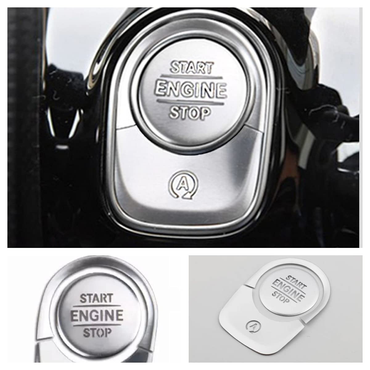 FFZ Parts GmbH Start Stop Silber Rahmen Blende Abdeckung Passend Für A B CLA GLA GLC GLE GLS G FFZ Parts GmbH Start Stop Silber Rahmen Blende Abdeckung Passend Für A B CLA GLA GLC GLE GLS G von FZZ Parts