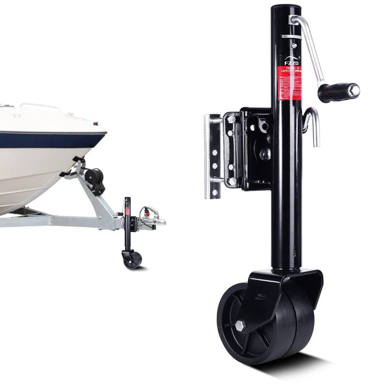 FZZD 907.2 kg Anhänger Wagenheber mit Rad Heavy Duty Swivel Boat Trailer Jack 30.5 cm Lift für RV Boot von FZZD