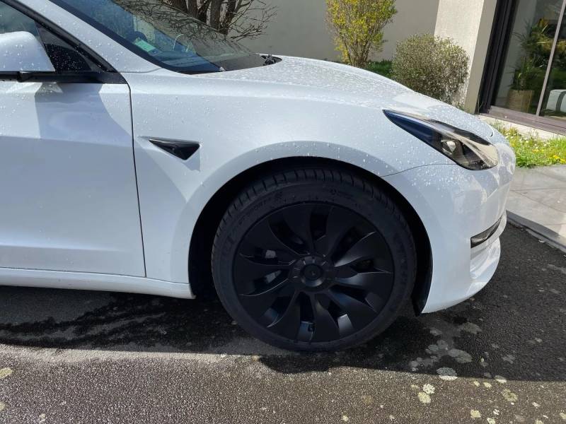 Radzierblenden Tesla Model 3, Turbine Design für 18 Zoll Felgen, 4er Set, Schwarz von Fab.Labs