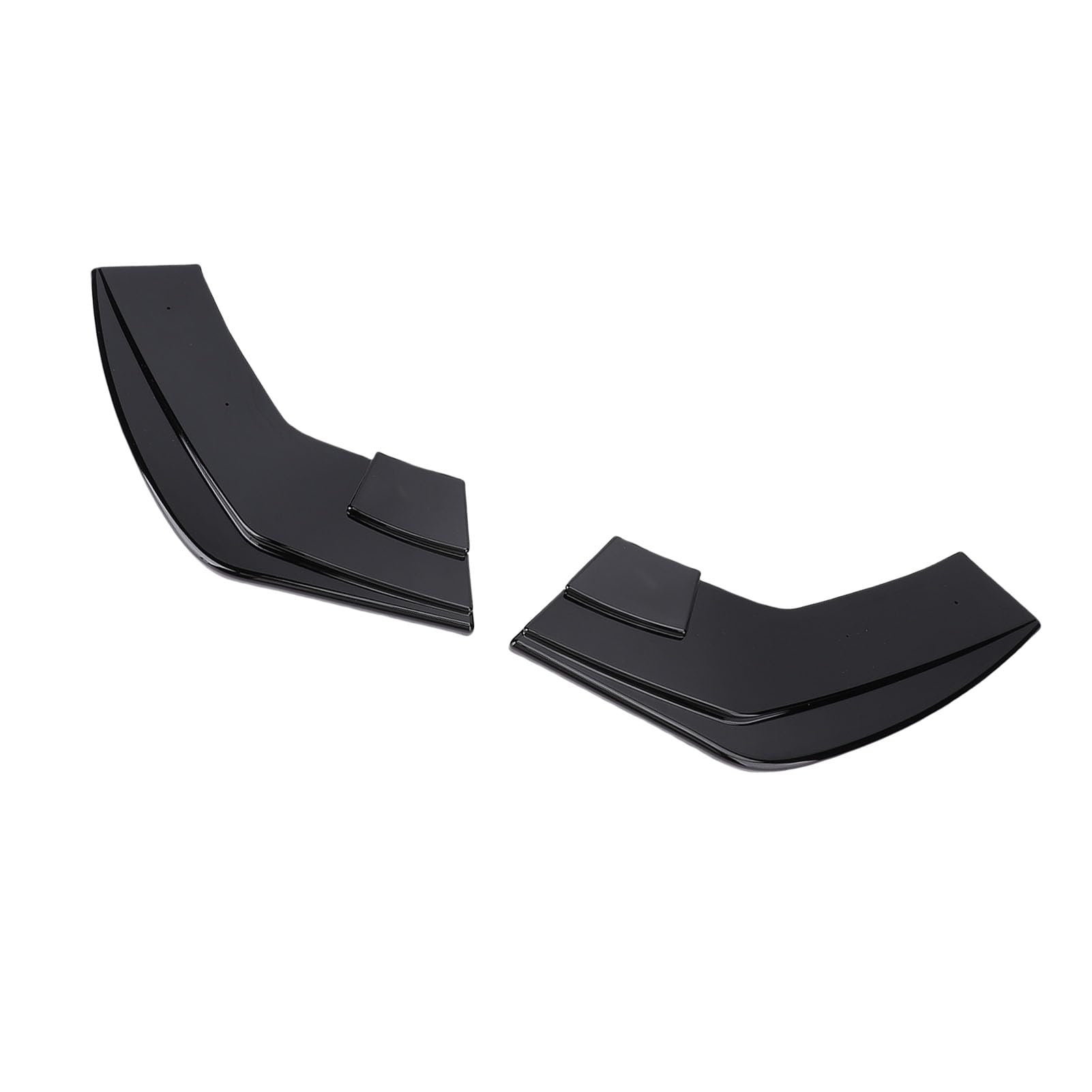 2-teiliger Heckstoßstangen-Seitensplitter, Heckstoßstangen-Eckdiffusor, Heckstoßstangen-Seitenspoiler für 1er F20 M Sport 2015-2019, mit Schrauben für einfache Installation (glänzend schwarz) von Fabater