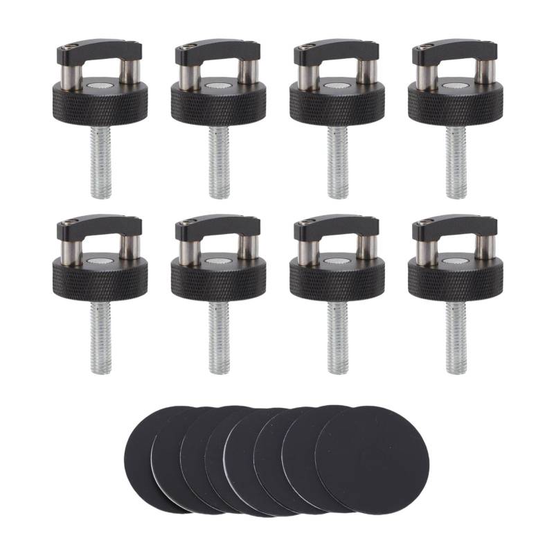 8pcs Schnelle Entfernung Daumenschraube mit D -Ring, Billet Aluminium Hard Top Schnellentfernung Fastener Daumenschraube Ersatz für JK 2007 Bis 2018, JL 2018 Bis 2022, JT, von Fabater