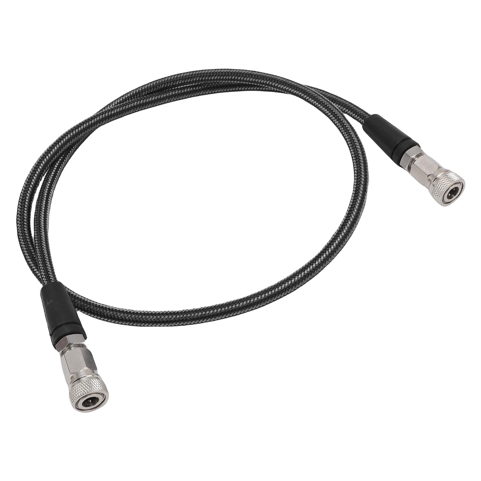 Fabater 39 Zoll Hochdruckschlauch zum Aufpumpen oder Verlängern, Hochdruckschlauch aus kohlefasergewebtem Edelstahl, Doppel-Innengewindeköpfe, 8-mm-Schnellanschluss (Kohlefaserfarbe) von Fabater