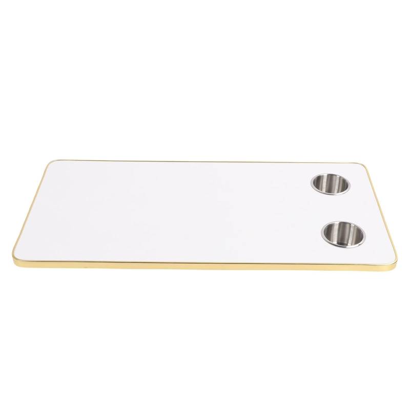RV -Tischplatte, RV Dinette Tisch Top Ersatz mit 2 Tasse Halter, 31.49 X 174in Massivholzboot Tischplatte für RV -Anhänger -Wohnmobil -Yachtdeck, Abgerundete Ecken Zur (White) von Fabater