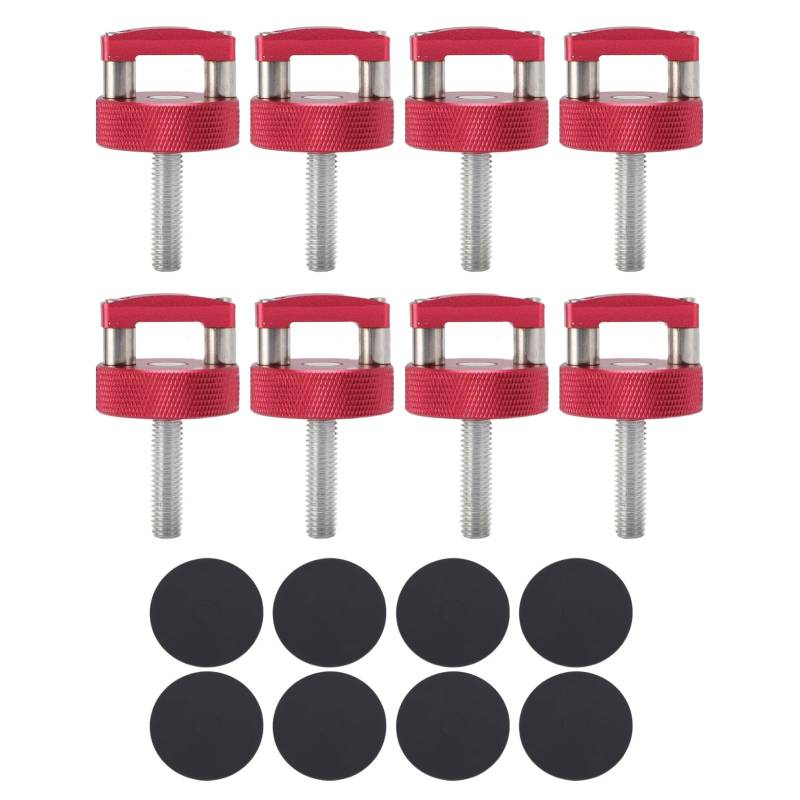 Schnellfreisetzung Daumenschraube, Billet Aluminium Hard Top Schnellentferner Fastener Daumenschraube Integriert D Ring Kompatibel für JK 2007 Bis 2018, Geeignet für JL 2018 Bis von Fabater