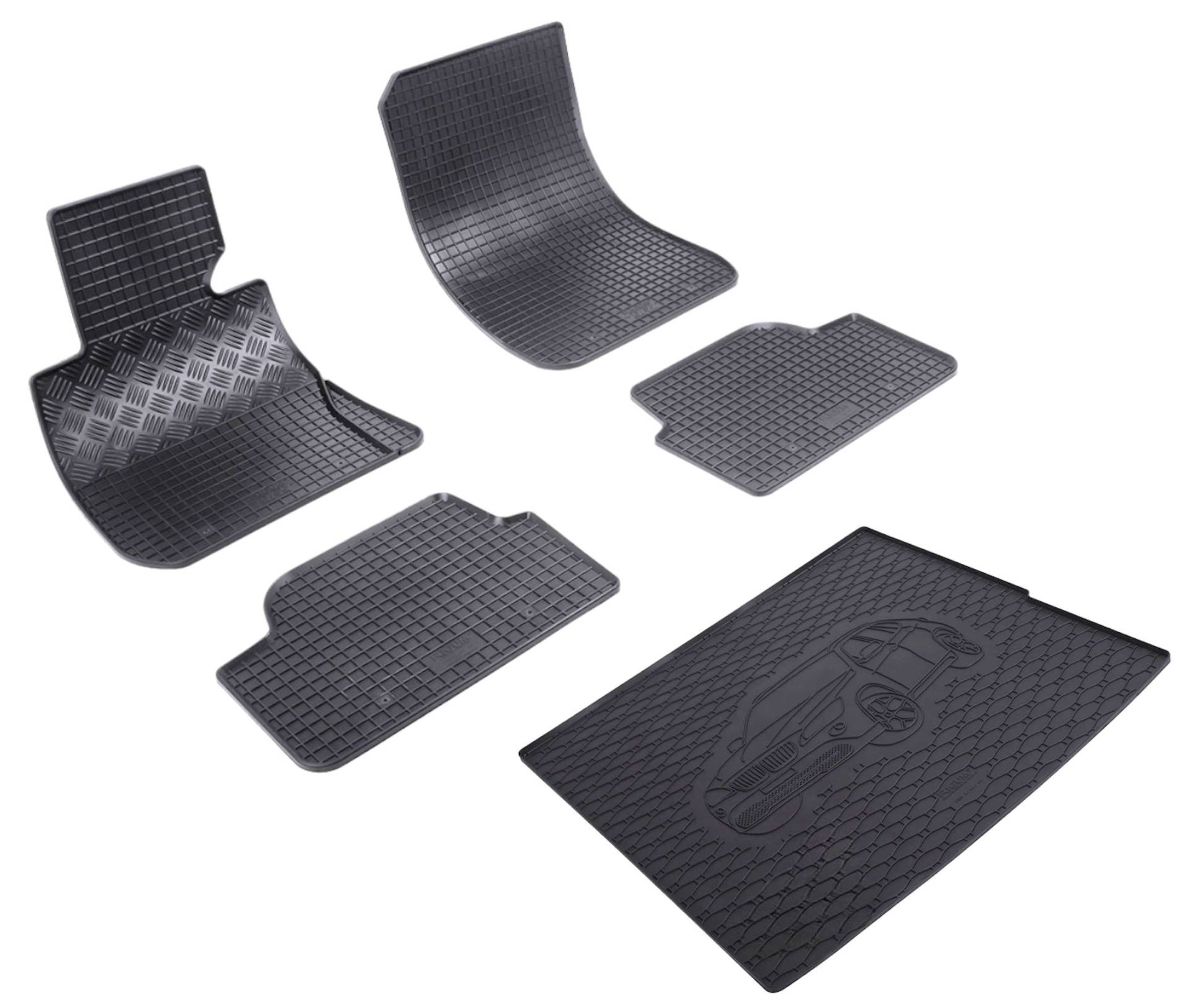 900217-65B-803105 Fußmatten und Kofferraumschutz aus Gummi, Schwarz 900217-65B-803105 Fußmatten und Kofferraumschutz aus Gummi, Schwarz von Fabbri 3 di Fabbri Marco & C snc