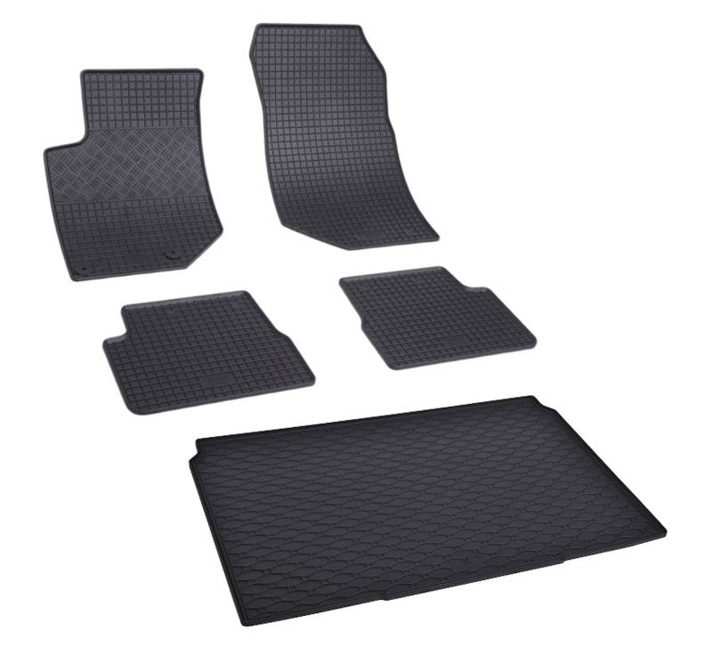 Teppichauto by Fabbri 3 - 904949-60-826098 - Gummi-Fußmatten für Innenraum und Kofferraum, kompatibel mit Corsa F ab 2019, P-208 II ab 11/2018 - (nicht kompatibel mit elektrischen Modellen) von Fabbri 3 di Fabbri Marco & C snc