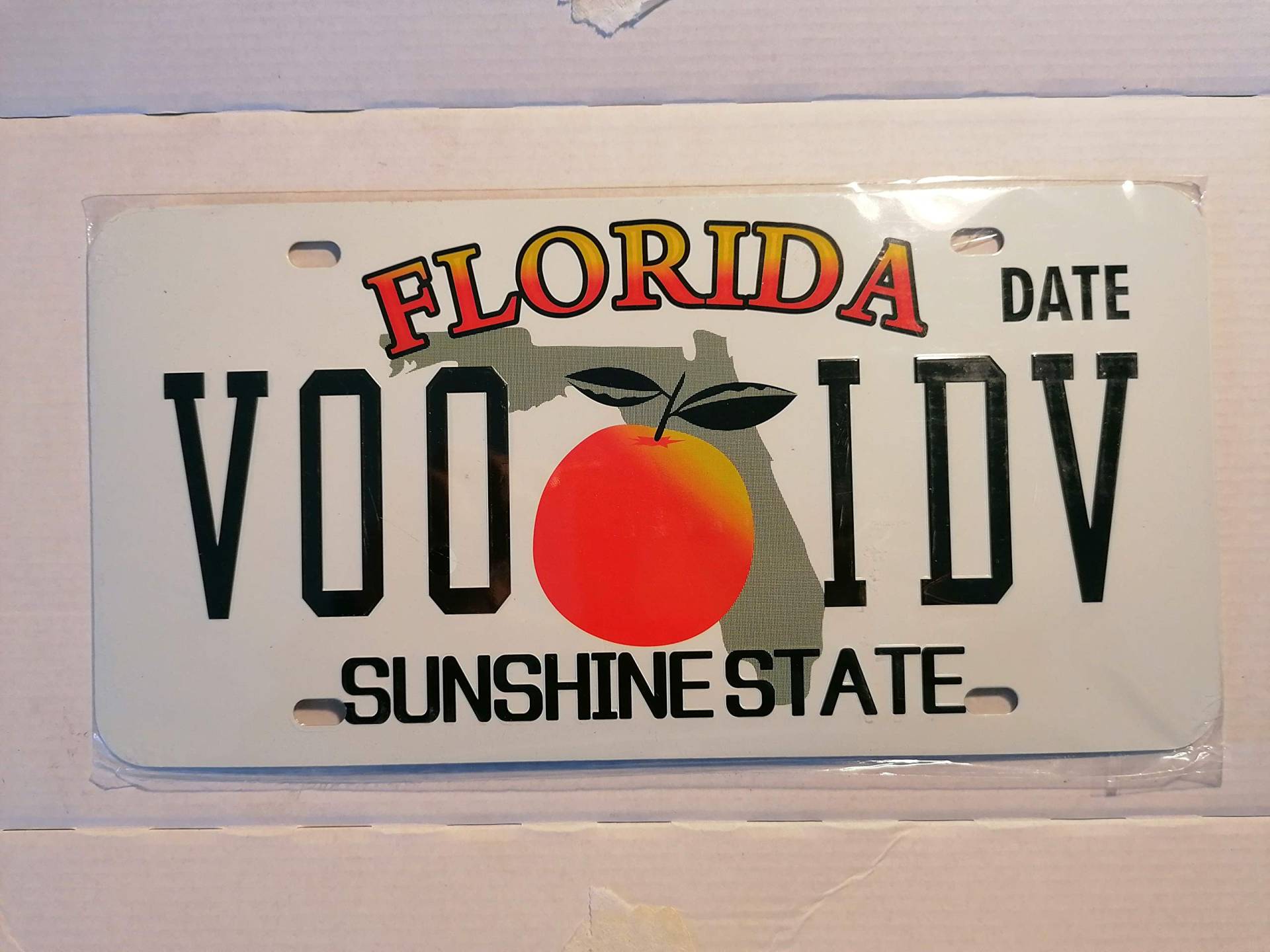 American USA License Plate Florida Sunshine State by Fabbri von Fabbri