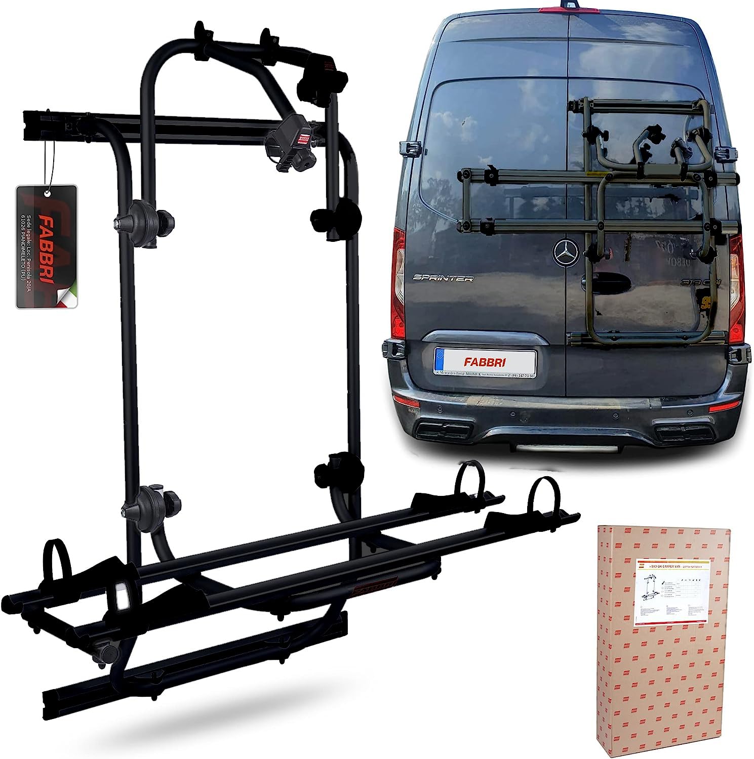 HECKFAHRRADTRÄGER FÜR Crafter Sprinter BICI OK MTB Van -2 FAHRRÄDER -SCHWARZ HECKFAHRRADTRÄGER FÜR Crafter Sprinter BICI OK MTB Van -2 FAHRRÄDER -SCHWARZ von Fabbri