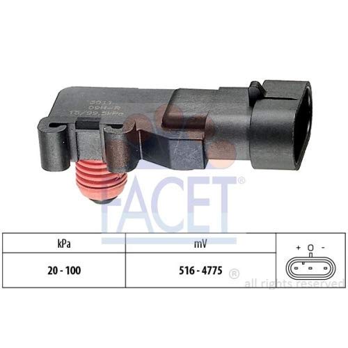 Facet 10.3011 Luftdrucksensor, Höhenanpassung von Facet