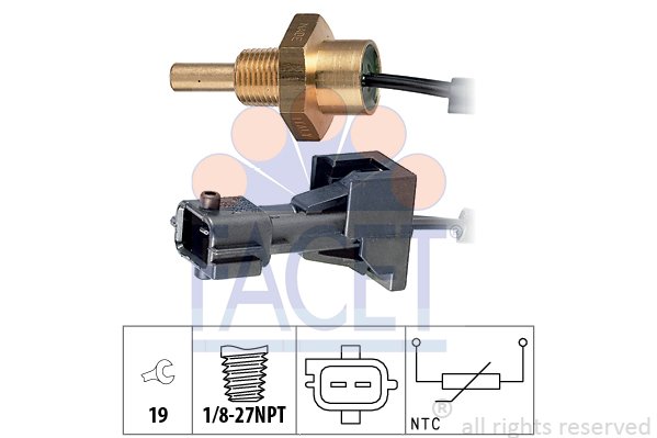 Sensor, Kühlmitteltemperatur Facet 7.3253 von Facet