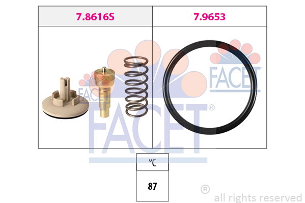 Thermostat, Kühlmittel Facet 7.8616 von Facet