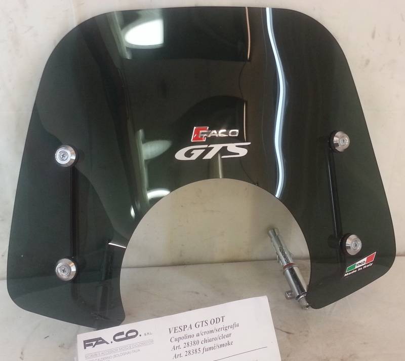 Vespa GTS Cupolino O.D.T. fumé A/CR/Ser von FACO