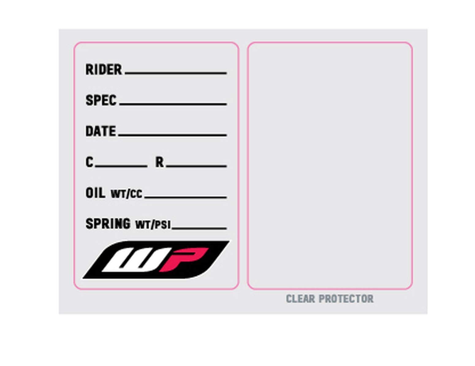 WP Gabel Aufkleber Daten Settings Einstellungen transparent 3er Set +Schutzfolie WP Gabel Aufkleber Daten Settings Einstellungen transparent 3er Set +Schutzfolie von Factory Effex