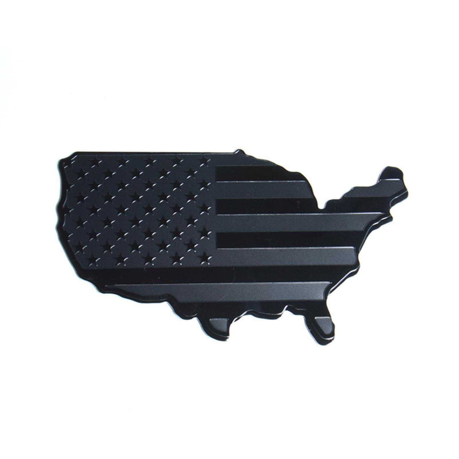Amerikanische Flagge Karte Emblem Aufkleber Aufkleber - Amerika-Karte-Aufkleber für LKW,Metallabzeichen für Auto, LKW, SUV, Motorrad, Wanddekoration, Zubehör Facynde von Facynde