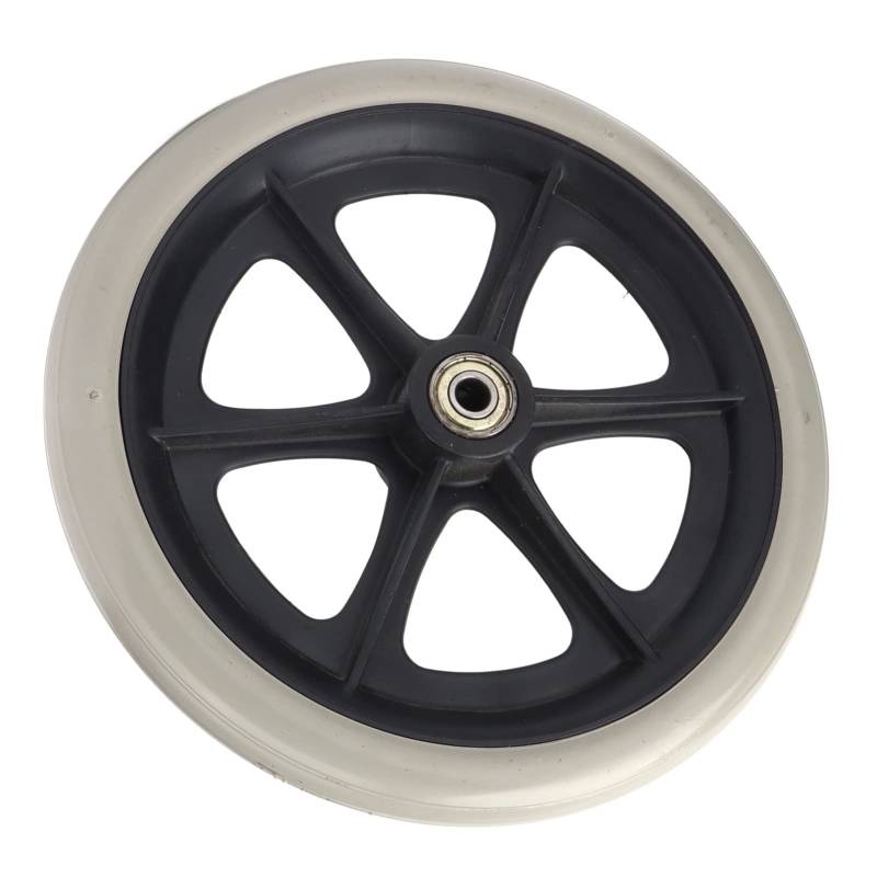 Fafeicy 20,3 Cm Grauer Ersatz für Rollstuhlräder mit Rutschfester Oberfläche und Kugellagern für Rollstühle von Fafeicy