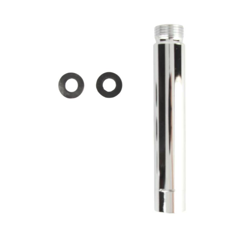 Fafeicy Duschverlängerungsrohr, 4 Zoll Edelstahl Rundes Verchromtes Rohr mit G1/2 -Zoll -Stecker für Badezimmer Handheld -Duschhalter von Fafeicy