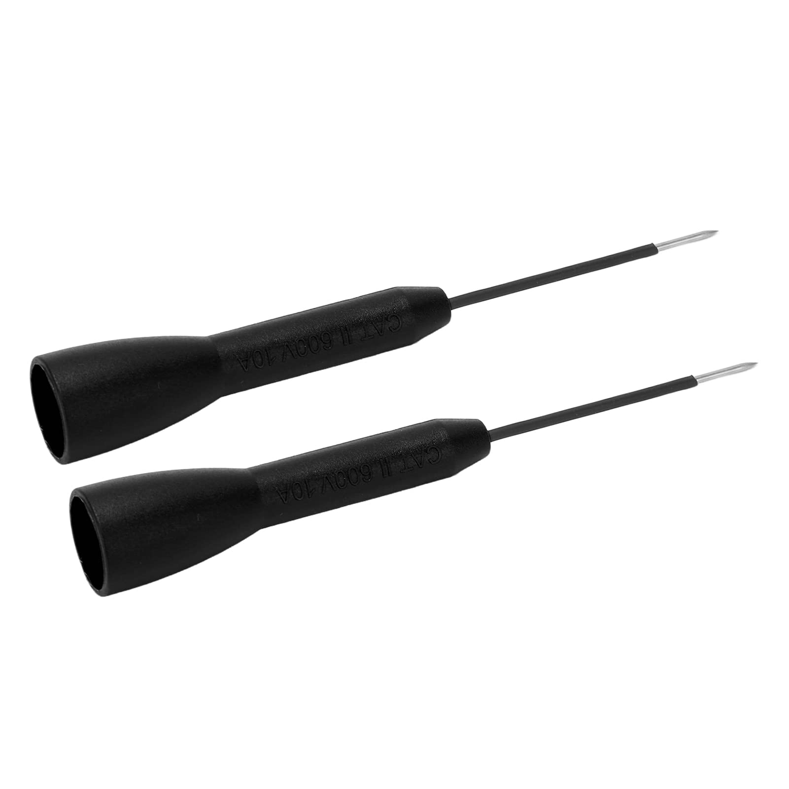 Fafeicy Isolationsschutz, 2-teilige Prüfsonde, Einfach zu Bedienende Multimeter-Nadel-Durchstechsonde 600 V, 10 A für J.30038, Verwendet mit Multimetern, Spannungsprüfungen und (Black) von Fafeicy